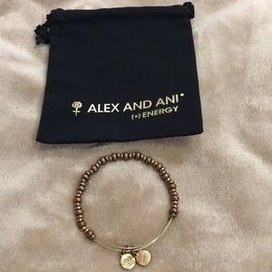 Alex & Ani gold/copper beaded bracelet.